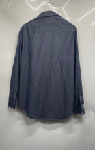 Load image into Gallery viewer, Calvin Klein Mens Gray Cotton Slim Fit Non-Iron Long Sleeve Dress Shirt Sz 16.5