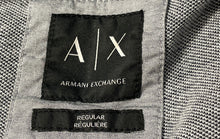 Load image into Gallery viewer, Armani Exchange Mens Gray Cotton Long Sleeve Regular Fit Button-Up Shirt Size M