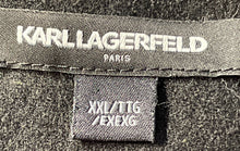 Load image into Gallery viewer, Karl Lagerfeld Mens Black Long Sleeve Shacket Jacket Size XXL