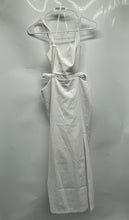 Load image into Gallery viewer, Zara Womens White Sleeveless Cut Out Waist Regular Fit Back Zip Maxi Dress Sz M