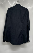 Load image into Gallery viewer, Express Mens Black Cotton Long Sleeve Slim Fit Dress Shirt Size 16-16.5