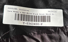 Load image into Gallery viewer, Zara Womens Red White Black Animal Print Side Zipper Mini Skirt Size XS