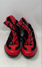 Load image into Gallery viewer, Kefuwu Mens Black Red Non-Slip Lace-Up High Top Boxing Boots Size 12.5