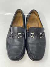 Load image into Gallery viewer, Authentic Salvatore Ferragamo Mens Black Loafer Shoes Size 9.5 Damaged