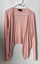 Load image into Gallery viewer, Tahari Womens Pink Knitted Long Sleeve Open Front Cardigan Sweater Size XL