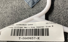 Load image into Gallery viewer, Tommy Hilfiger Mens Gray Collared Long Sleeve Knitted Cardigan Sweater Size M