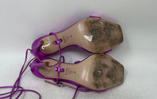 Load image into Gallery viewer, Schutz Womens Vikki Purple Tie Stiletto Heel Strappy Sandals Size 8.5B