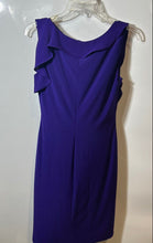 Load image into Gallery viewer, Lauren Ralph Lauren Womens Bryda Purple Ruffle Knee-Length Sheath Dress Size 2