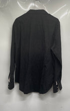 Load image into Gallery viewer, Robert Graham Mens Black Cotton Classic Fit Long Sleeve Button-Up Shirt Size L