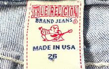 Load image into Gallery viewer, True Religion Womens Blue Denim 5 Pocket Design Bootcut Jeans Pants Size 26