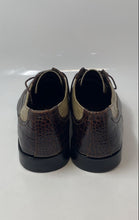 Load image into Gallery viewer, Stacy Adams Mens Brown Beige Leather Lace-Up Square Toe Oxford Shoes Size 13