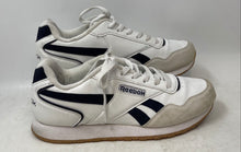 Load image into Gallery viewer, Reebok Mens Classic Harman Run White Dark Blue Lace-Up Sneaker Shoes Size 10