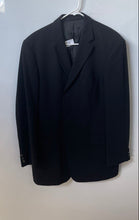 Load image into Gallery viewer, Hugo Boss Mens Black Wool Long Sleeve Notch Lapel Three-Button Blazer Size 54