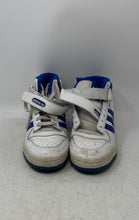 Load image into Gallery viewer, Adidas Mens Forum Mid FY4976 White Blue Basketball Sneakers Shoes 7.5 No Laces