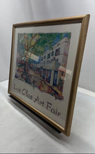 Load image into Gallery viewer, Las Olas Art Fair Fort Lauderdale Framed Colorful Tree Scene Wall Art Painting