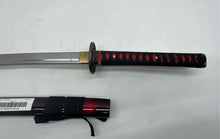 Load image into Gallery viewer, Japanese Collectible Display Katana Sword With Black And Red Matching Scabbard