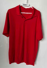 Load image into Gallery viewer, Under Armour Mens HeatGear Red Short Sleeve Loose Golf Polo Shirt Size Large