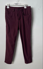 Load image into Gallery viewer, Lululemon Mens ABC Burgundy Flat Front Straight Leg Trouser Pants Size 30