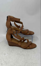 Load image into Gallery viewer, Lucky Brand Womens Jinela Brown Leather Wedge Heel Strappy Sandals Size 6.5 M