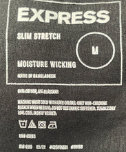 Load image into Gallery viewer, Express Mens Black Slim Fit Stretch Moisture Wicking Pullover T-Shirt Size M