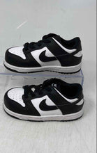 Load image into Gallery viewer, Nike Kids Dunk Low CW1589-100 Black White Low Top Slip-On Sneaker Shoes Size 8C