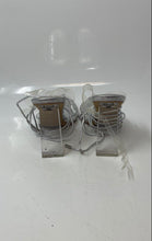 Load image into Gallery viewer, Aldo Womens Clear Gray Pointed Toe Block Heel Ankle Wrap Strappy Sandals Sz 7.5
