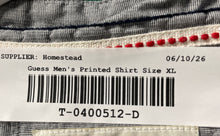 Load image into Gallery viewer, Guess Mens Multicolor Check Cotton Long Sleeve Collared Button-Up Shirt Size XL
