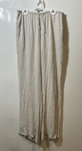 Load image into Gallery viewer, Divided By H&M Womens Beige Pleated Front Drawstring Wide-Leg Pants Size Small