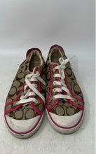 Load image into Gallery viewer, Coach Womens Barrett Q322 Multicolor Monogram Lace-Up Sneaker Shoes Size 8B