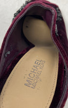 Load image into Gallery viewer, Michael Kors Womens Burgundy Crystal Embellished Stiletto Mule Heels Size 5.5M