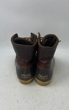 Load image into Gallery viewer, Sperry Womens Saltwater STS91176 Black Brown Leather Ankle Duck Boots Size 9