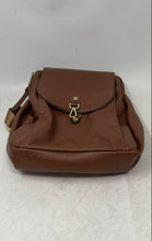 Load image into Gallery viewer, Calvin Klein Womens Brown Leather Adjustable Strap Top Handle Backpack