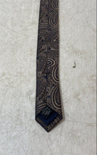 Load image into Gallery viewer, Michael Kors Mens Multicolor Paisley Print Keeper Loop Adjustable Pointed Tie