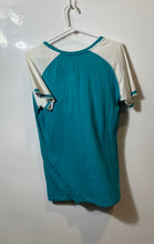 Load image into Gallery viewer, NFL Womens Aqua Team Apparel Miami Dolphins Pullover T-Shirt Size Large