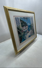 Load image into Gallery viewer, Romantic Portofino By Artist Shari Hatchett Bohlmann Coastal View Framed Print