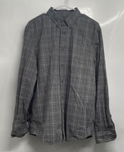 Load image into Gallery viewer, Banana Republic Mens Gray Untucked Slim Fit Long Sleeve Button-Up Shirt Size M
