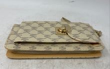 Load image into Gallery viewer, NK Womens Beige Leather Signature Print Inner Pocket Zip-Around Wallet