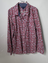 Load image into Gallery viewer, Tommy Hilfiger Mens Red Floral Print Cotton Long Sleeve Button-Up Shirt Size XXL