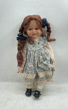Load image into Gallery viewer, Tchibo Deko-Puppe Isabella Braided Brown Hair Collectible Porcelain Doll In Box