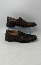 Load image into Gallery viewer, Stacy Adams Mens Brown Snakeskin Print Leather Slip-On Loafer Shoes 8.5M