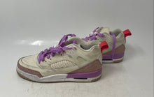 Load image into Gallery viewer, Nike Kids Air Jordan Spizike Low Beige Purple Lace-Up Sneaker Shoes Size 5Y