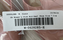 Load image into Gallery viewer, GB Womens Pink Patent Leather Square Toe Block Platform Heels Size 7.5M