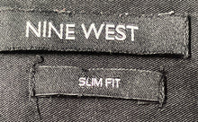 Load image into Gallery viewer, Nine West Mens Black Long Sleeve Collared Slim Fit Dress Shirt Size Medium