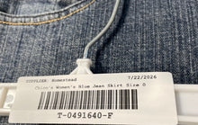 Load image into Gallery viewer, Chico's Womens Blue Denim 5-Pocket Design Platinum Straight & Pencil Skirt Sz 0