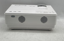 Load image into Gallery viewer, AuKing Model M8-F White HDMI USB VGA LED Home Theater Mini Projector Untested