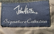 Load image into Gallery viewer, John Weitz Mens Dark Black Long Sleeve Notch Lapel Three-Button Blazer Size 46R
