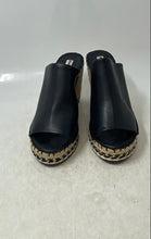 Load image into Gallery viewer, Karl Lagerfeld Paris Womens Corissa Black Leather Espadrille Sandals Size 7