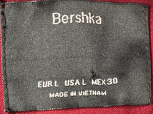 Load image into Gallery viewer, Bershka Womens Burgundy Long Sleeve Double-Breasted Four-Button Blazer Size L