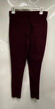 Load image into Gallery viewer, Mario Serrani Womens Wine Flat Front Skinny Leg Ankle Slit Trouser Pants Size S