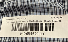 Load image into Gallery viewer, Michael Kors Mens Multicolor Plaid Long Sleeve Classic Fit Button-Up Shirt Sz M